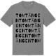 Mid Heather Gray t-shirt med Tomtängen ordlek t-shirt