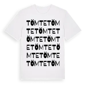 Tömte ordlek t-shirt – ekologisk bomull t-shirt från Pinshirt