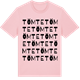 Pink Cotton t-shirt med Tömte ordlek t-shirt