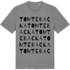 Mid Heather Gray t-shirt med Tomtebacka ordlek t-shirt