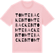 Pink Cotton t-shirt med Tomtebacken ordlek t-shirt