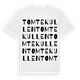 White t-shirt med Tomtekullen ordlek t-shirt