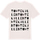 Vintage White t-shirt med Tomtekullen ordlek t-shirt