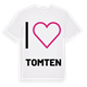 Jag älskar Tomten t-shirt stort tryck