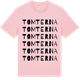 Pink Cotton t-shirt med Tomterna ordlek t-shirt