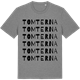 Mid Heather Gray t-shirt med Tomterna ordlek t-shirt