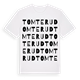 White t-shirt med Tomterud ordlek t-shirt
