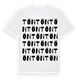 White t-shirt med Tön ordlek t-shirt