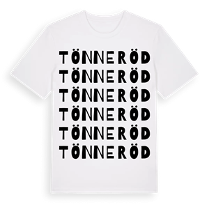Tönneröd ordlek t-shirt – ekologisk bomull t-shirt från Pinshirt
