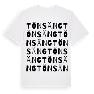 Tönsäng ordlek t-shirt – ekologisk bomull t-shirt från Pinshirt