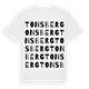 White t-shirt med Tonsberg ordlek t-shirt