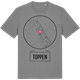 Mid Heather Gray t-shirt med Toppen t-shirt