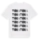 White t-shirt med Töra ordlek t-shirt