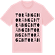 Pink Cotton t-shirt med Torängen ordlek t-shirt