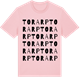 Pink Cotton t-shirt med Torarp ordlek t-shirt