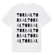 White t-shirt med Torbal ordlek t-shirt
