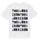 White t-shirt med Torbjörneröd ordlek t-shirt