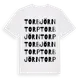 White t-shirt med Torbjörntorp ordlek t-shirt