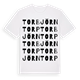 White t-shirt med Torbjörntorp ordlek t-shirt