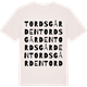 Vintage White t-shirt med Tordsgården ordlek t-shirt