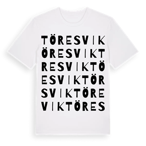 Töresvik ordlek t-shirt – ekologisk bomull t-shirt från Pinshirt