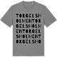 Mid Heather Gray t-shirt med Torgelsholmen ordlek t-shirt