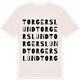 Vintage White t-shirt med Torgerslund ordlek t-shirt