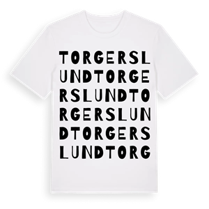 Torgerslund ordlek t-shirt – ekologisk bomull t-shirt från Pinshirt