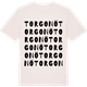 Vintage White t-shirt med Torgonö ordlek t-shirt