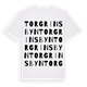 Torgrinsbyn ordlek t-shirt