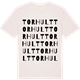 Vintage White t-shirt med Torhult ordlek t-shirt