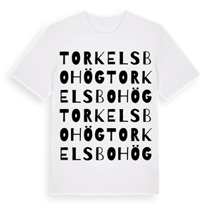 Torkelsbohög ordlek t-shirt – ekologisk bomull t-shirt från Pinshirt