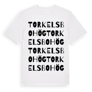 Torkelsbohög ordlek t-shirt – ekologisk bomull t-shirt från Pinshirt