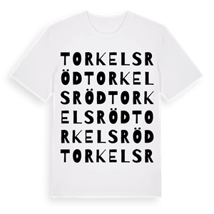 Torkelsröd ordlek t-shirt – ekologisk bomull t-shirt från Pinshirt