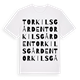 Torkilsgården ordlek t-shirt