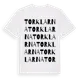 White t-shirt med Torklarna ordlek t-shirt