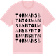 Pink Cotton t-shirt med Tormansbyn ordlek t-shirt