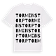 White t-shirt med Tormenstorp ordlek t-shirt