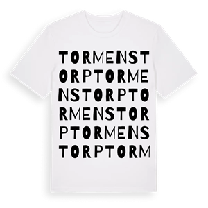 Tormenstorp ordlek t-shirt – ekologisk bomull t-shirt från Pinshirt