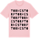 Pink Cotton t-shirt med Tormestorp ordlek t-shirt