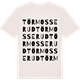 Vintage White t-shirt med Törmosserud ordlek t-shirt