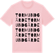 Pink Cotton t-shirt med Tormundgärde ordlek t-shirt
