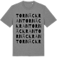 Mid Heather Gray t-shirt med Tornäckran ordlek t-shirt