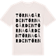 Vintage White t-shirt med Törnagården ordlek t-shirt