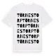 White t-shirt med Törnestorp ordlek t-shirt
