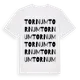 White t-shirt med Tornum ordlek t-shirt