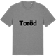 Mid Heather Gray t-shirt med Toröd fetstil t-shirt