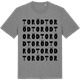 Mid Heather Gray t-shirt med Toröd ordlek t-shirt