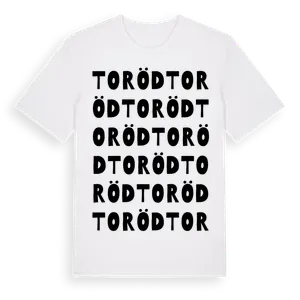 Toröd ordlek t-shirt – ekologisk bomull t-shirt från Pinshirt