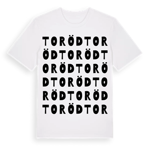 Toröd ordlek t-shirt – ekologisk bomull t-shirt från Pinshirt